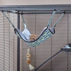 Frisco Geometric Small Pet Hanging Hammock, Multi Color
