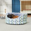 Frisco Geometric Plush Small Pet Round Cuddler, Multi Color