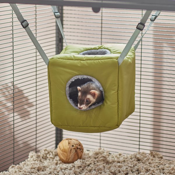 Frisco Forest Plush Small Pet Hanging Cube, Green slide 1 of 6