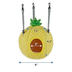 Frisco Pineapple Small Pet Hideaway, Yellow