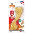 Nylabone Power Chew Curvy Dental Chew Toy for Dogs Peanut Butter, Large