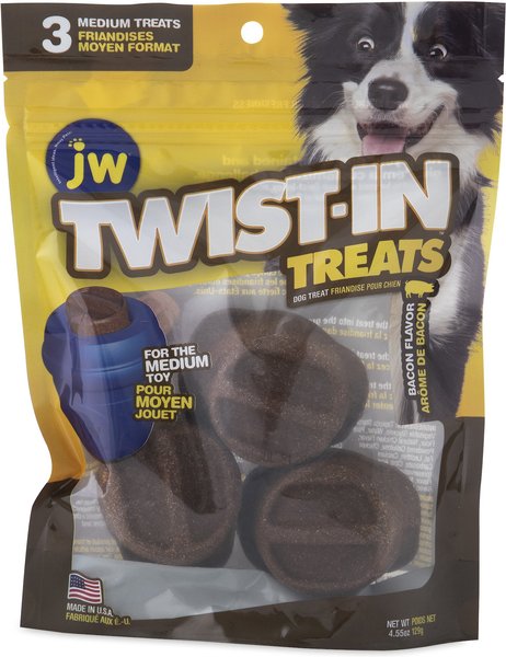 JW Pet Twist-In Bacon Flavor Medium Refill Dog Treats, 3 count slide 1 of 2