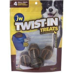 JW Pet Twist-In Chicken Flavor Small Refill Dog Treats, 4 count