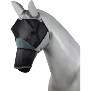 Horze Eira Horse Fly Mask, Gray, Warmblood