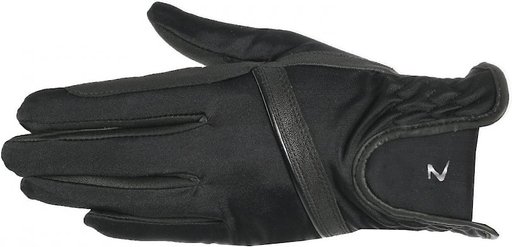 Horze Equestrian Women's Evelyn Breathable Horse Riding Gloves, Black, 7