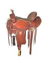 Colorado Saddlery Aspen Colorado Rancher Horse Saddle, Mahogany Leather, 14.5-in, Quarter Horse slide 1 of 4
