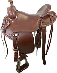 Colorado Saddlery Idaho Association Horse Saddle, Heavy Oiled Leather, 15-in Quarter Horse