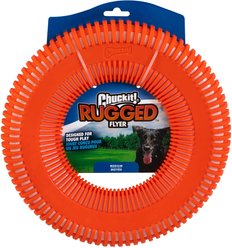 Chuckit! Rugged Flyer Dog Toy, Color Varies, Medium