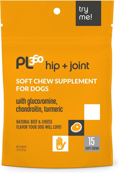 PL360 Hip & Joint Soft Chews Dog Supplement, 15 count slide 1 of 2