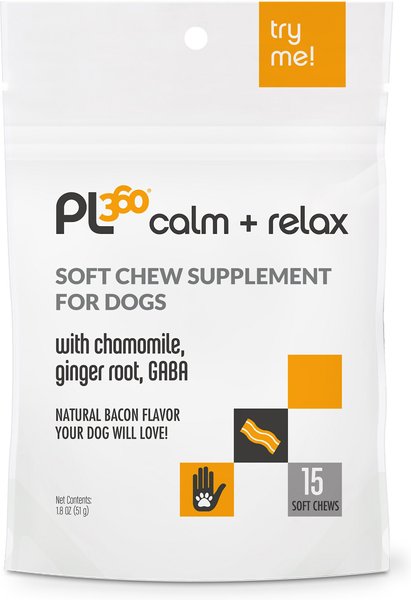 PL360 Calming Soft Chew Dog Supplement, 15 count slide 1 of 2