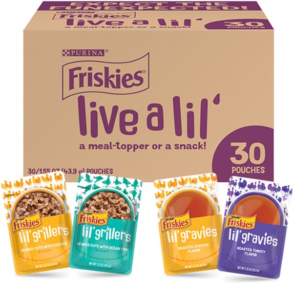 FRISKIES Lil Gravies Lil Grillers Variety Pack Wet Cat Food