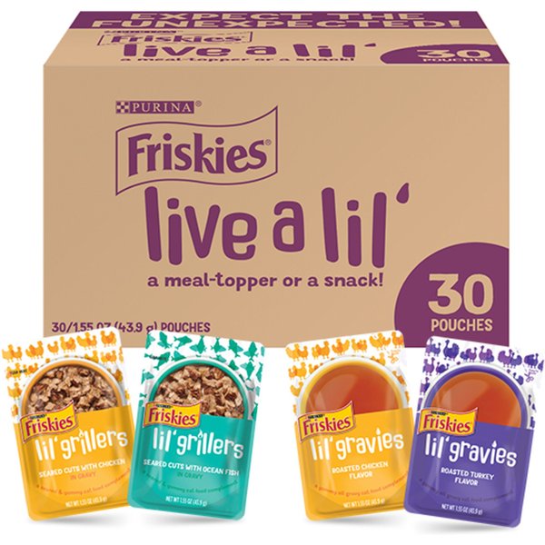 Out of Stock FRISKIES Lil' Grillers Chicken, Turkey, Ocean Fish & Tuna Variety Pack Gravy Wet