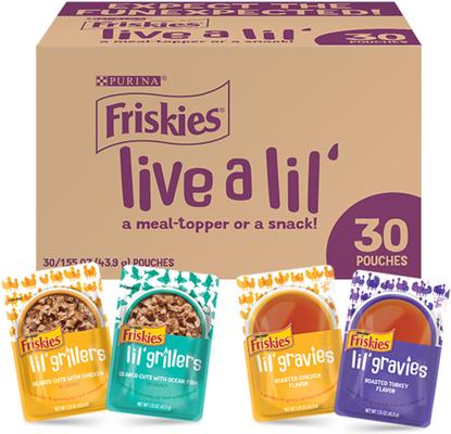 Discontinued FRISKIES Lil' Gravies Lil' Grillers Variety Pack Wet