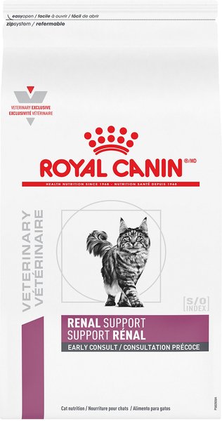 Royal Canin Veterinary Diet Adult Renal Support Early Consult Dry Cat Food, 4.4-lb bag slide 1 of 9