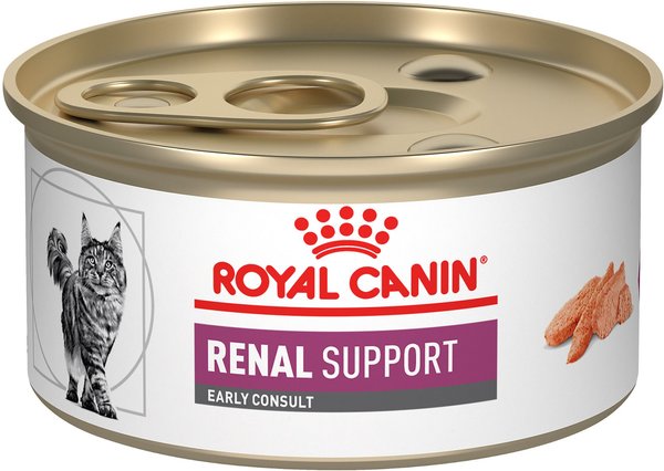 Royal Canin Veterinary Diet Adult Renal Support Early Consult Loaf in Sauce Canned Cat Food, 3-oz, case of 24 slide 1 of 9