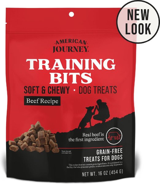 AMERICAN JOURNEY Beef Recipe Grain Free Soft Chewy Training Bits Dog Treats 16 oz bag Chewy