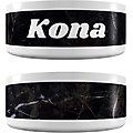 Frisco Personalized Black Marble Dog & Cat Bowl, 1 cup