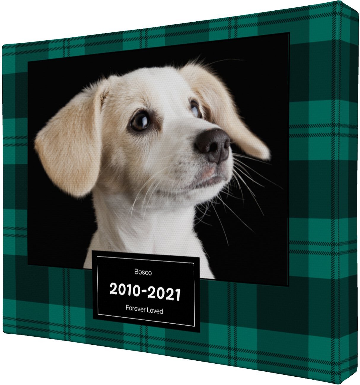 Frisco Personalized Plaid Gallery-Wrapped Canvas
