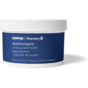 Azithromycin Compounded Powder Apple Flavored for Horses, 1 GM/TSP, 60 scoops