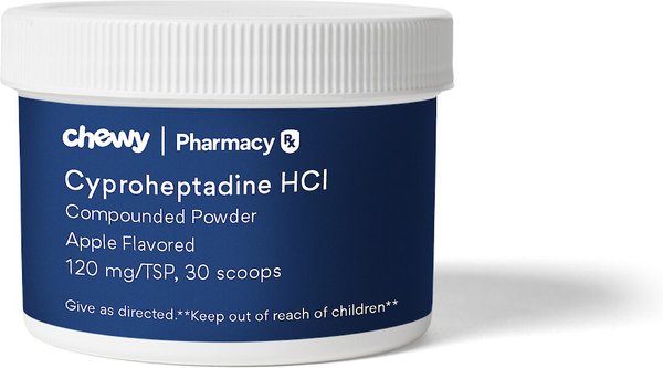Cyproheptadine HCl Compounded Powder Apple Flavored for Horses, 120-mg/TSP, 30 scoops slide 1 of 5