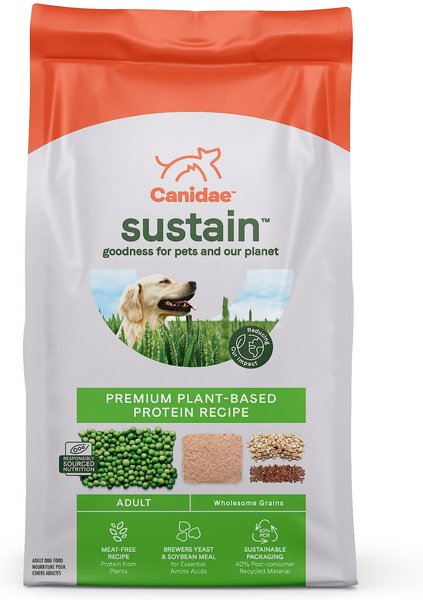 CANIDAE Sustain Premium Plant-Based Protein Recipe Adult Dry Dog Food, 18-lb bag slide 1 of 8
