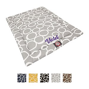 Majestic Pet Fusion Personalized Dog Crate Mat, Gray, Medium