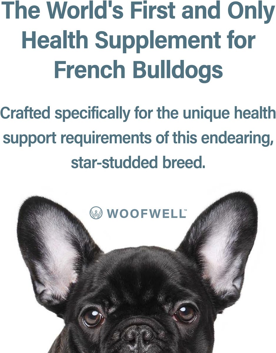 WOOFWELL French Bulldog Health Support Bacon Flavored Soft Chews Dog