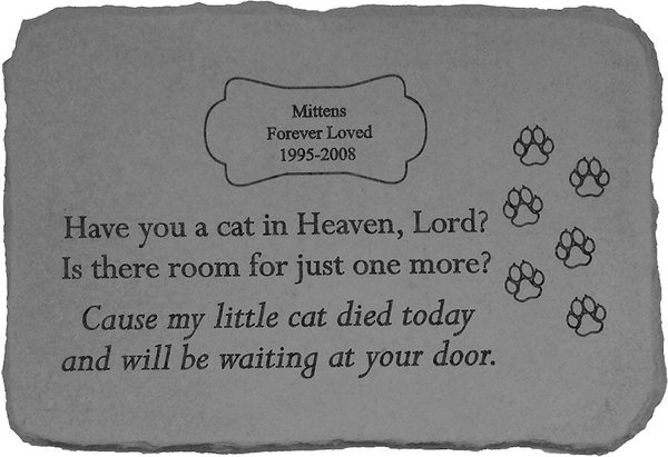 Kay Berry Have You A Cat in Heaven Personalized Memorial Stone slide 1 of 2