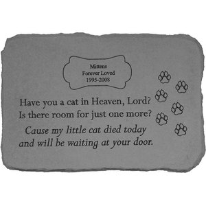 Kay Berry Have You A Cat in Heaven Personalized Memorial Stone