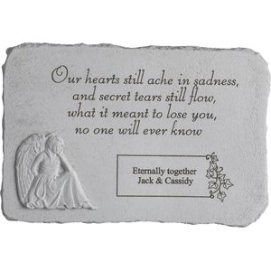 Kay Berry Our Hearts Still Ache Angel Personalized Pet Memorial Stone