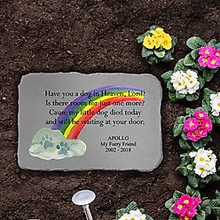 Kay Berry Have You A Dog in Heaven Rainbow Personalized Memorial Stone slide 2 of 2