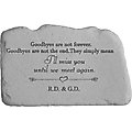 Kay Berry Goodbyes Are Not Forever Personalized Pet Memorial Stone