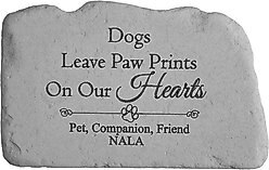 Kay Berry Dogs Leave Pawprints Personalized Memorial Stone