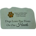 Kay Berry Dogs Leave Pawprints Pawprint Personalized Memorial Stone