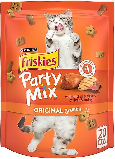 Friskies Party Mix Original Crunch Flavor Crunchy Cat Treats, 20-oz bag
