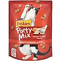 Friskies Party Mix Gravy-licious Chicken & Gravy Flavors Crunchy Cat Treats, 20-oz bag