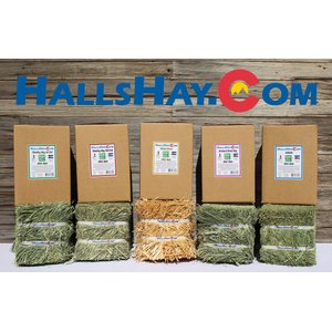 Hall's Hay Orchard Grass Hay Mini-Bale Small Pet Food, 5-lb box