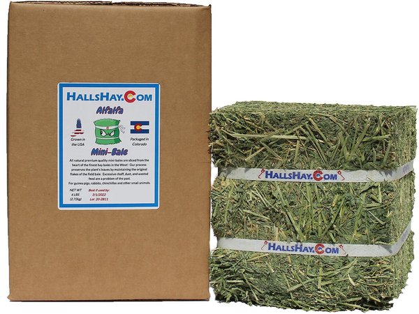 Hall's Hay Alfalfa Mini-Bale Small Pet Food, 6-lb box slide 1 of 7