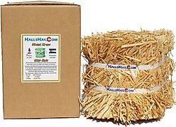 Hall's Hay Wheat Straw Mini-Bale Small Pet Bedding, 4-lb box slide 1 of 7