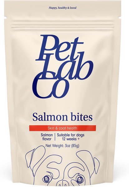 PetLab Co. Salmon Bites Dog Treats, 3-oz bag slide 1 of 7
