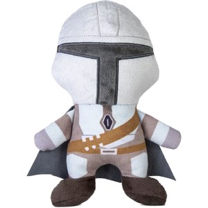 Fetch For Pets Star Wars: Mandalorian "Mandalorian" Squeaky Plush Dog Toy, 6-in