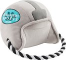 Frisco Football Helmet Plush with Rope Squeaky Dog Toy