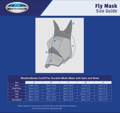 WeatherBeeta Comfitec Durable Mesh Horse Mask, Navy/Purple, Pony slide 2 of 2