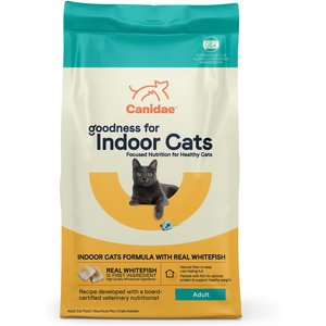 CANIDAE Goodness for Indoor Cats Real Whitefish Adult Dry Cat Food, 5-lb bag