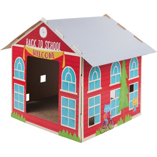 Frisco School House Cardboard Cat Toy