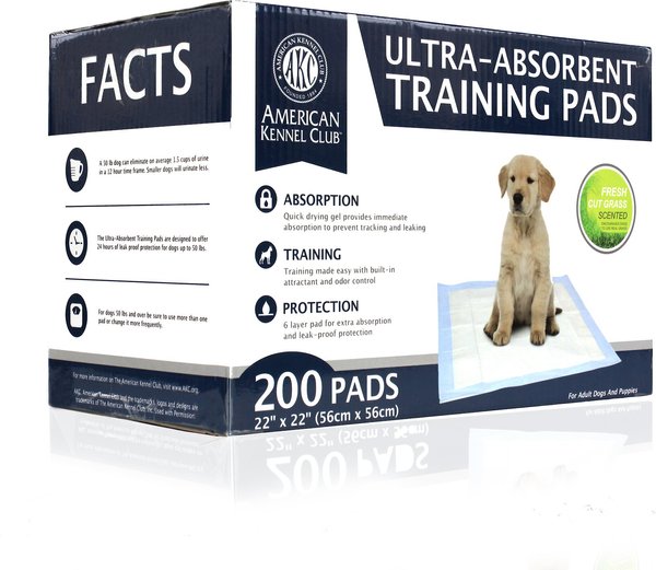 American Kennel Club AKC Dog Training Pads, 22 x 22-in, 200 count slide 1 of 4