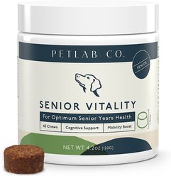 PetLab Co. Senior Vitality Cognitive Support Chew Dog Supplement, 45 count