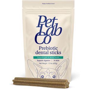 PetLab Co. Prebiotic Dental Sticks Dog Dental Chews, 24 count