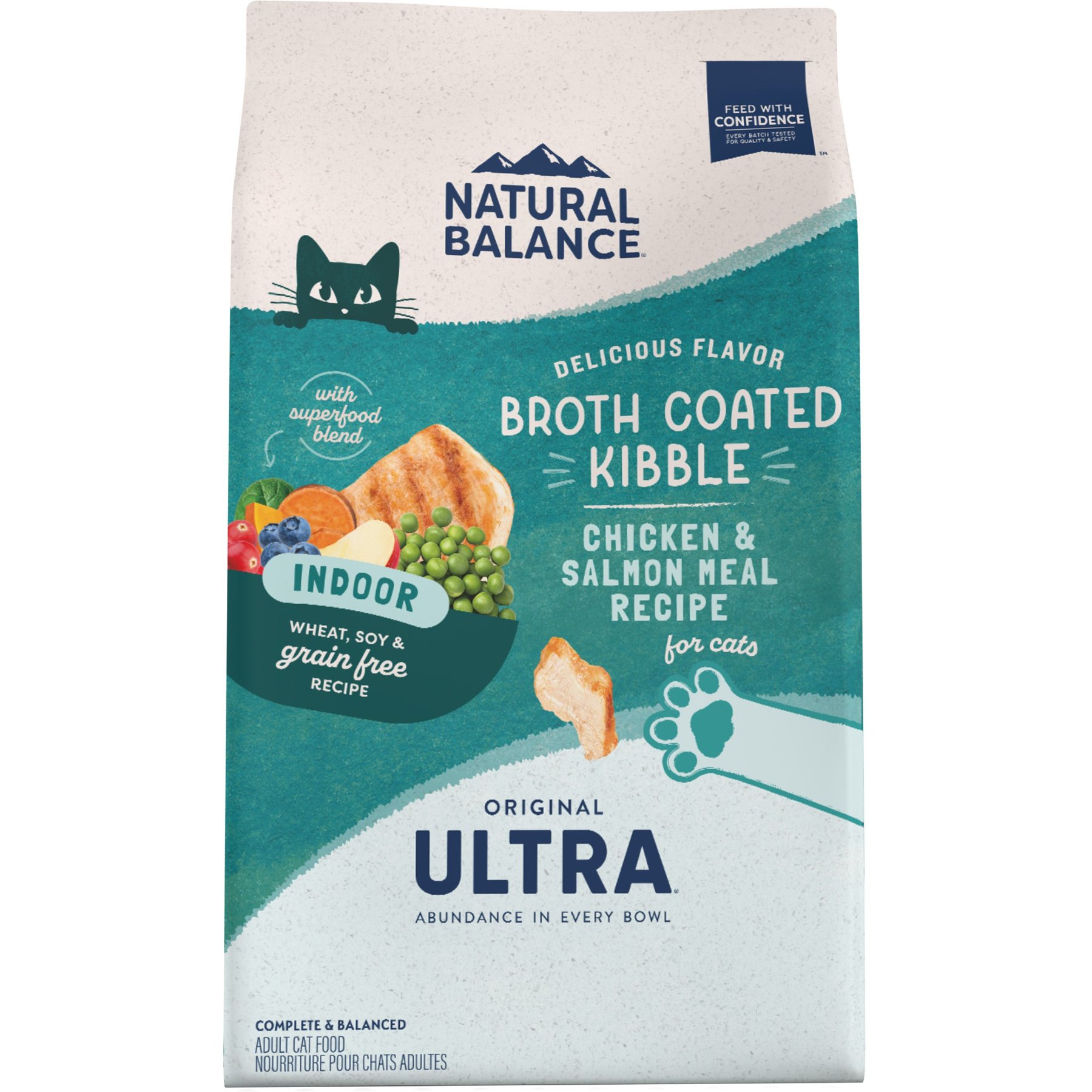 Natural Balance Original Ultra Dry Cat Food Indoor Chicken Salmon Meal 15 lbs