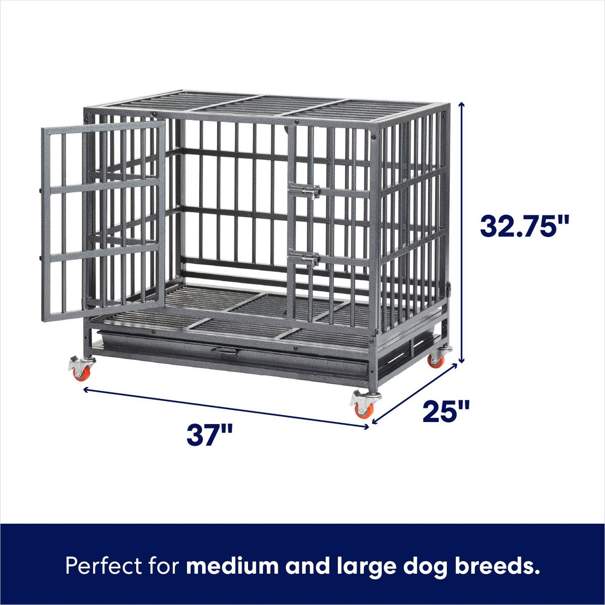 Frisco ultimate heavy duty shop steel metal dog crate